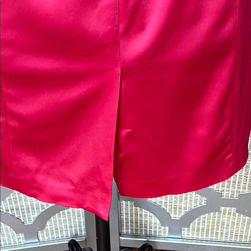 Calvin Klein Pink Satin Sheath Dress - Picture 7 of 9